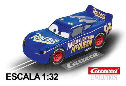 Evolução do carro de corrida Disney Fabulous Lightning McQueen
