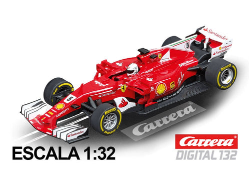 Carro Carrera Digital 132 Ferrari SF70H Vettel No. 5