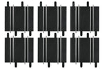 Pacote de retas curtas de 10 cm (3 unidades) - 11,4 cm (3 unidades) Carrera Go