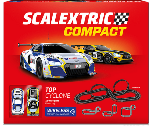 Circuito de ciclone superior sem fio compacto Scalextric