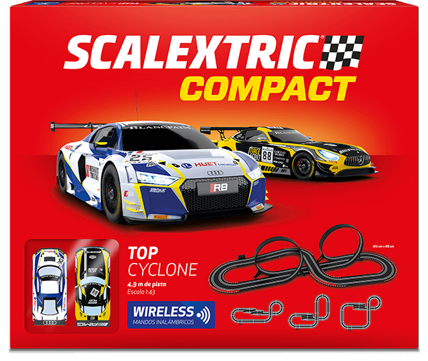 Circuito de ciclone superior sem fio compacto Scalextric