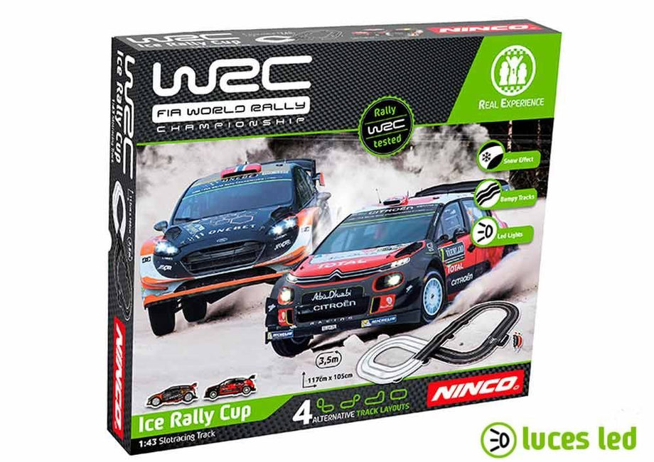 1:43 slot circuit Ninco WRC Ice Rally Cup