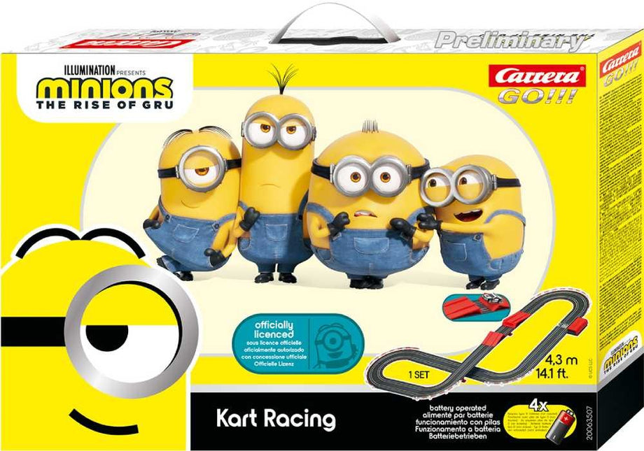 Circuito de corrida de kart Go Minions alimentado por bateria