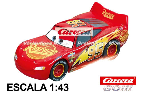 Go Disney Cars Race Car Lightning McQueen Neon Nights com luz