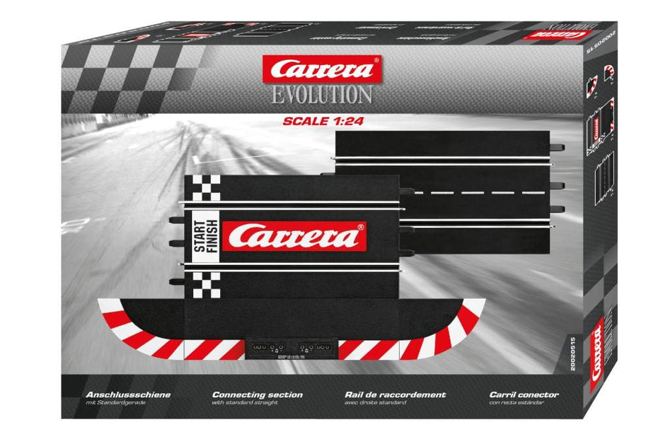Pista de conexão com reta padrão compatível com 26710 e 20709 Carrera Evolution