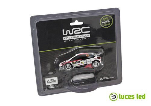 1:43 slot car Ninco WRC Toyota Yaris Rovanpera com luzes