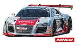 Carro de Slot Ninco Analogico Audi R8 Plata Blancpain n2