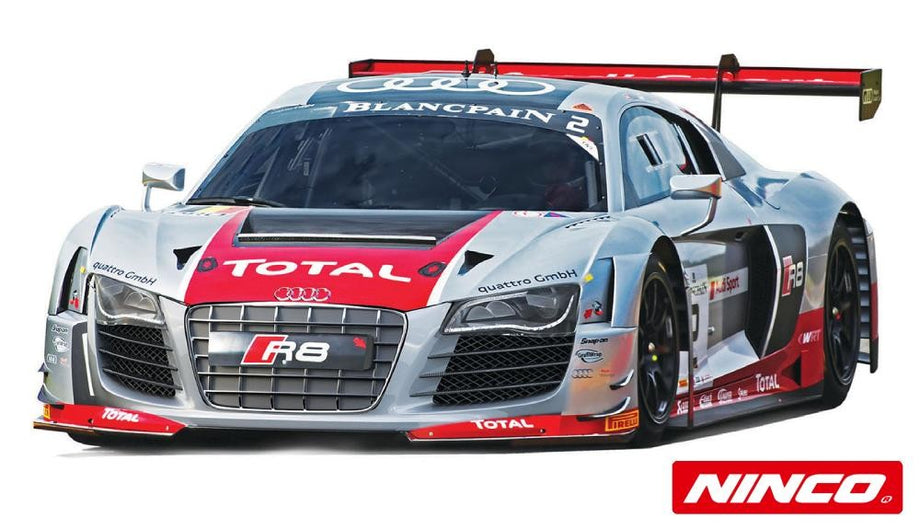 Carro de Slot Ninco Analogico Audi R8 Plata Blancpain n2