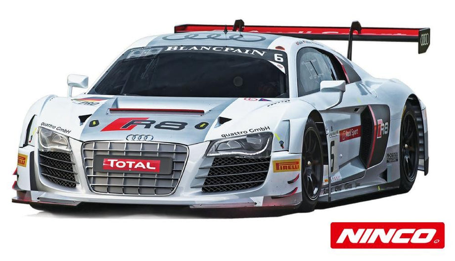 Carro de slot Ninco Analogico Audi R8 Plata Blancpain n6