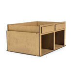 Wooden pit box garage for Carrera 1:32 and 1:24 scenery