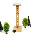 Einfacher LED-Lichtturm aus Holz für Slotcar-Bahnen 1:32