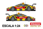 Carro Carrera Digital 124 Porsche 911 RSR Pace Car Ed Limitada