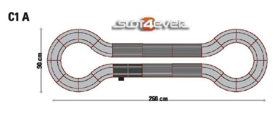 Pacote de expansão de circuito C1A universal Scalextric