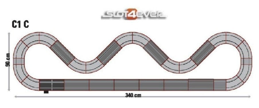 Pacote de expansão de circuito C1C universal Scalextric