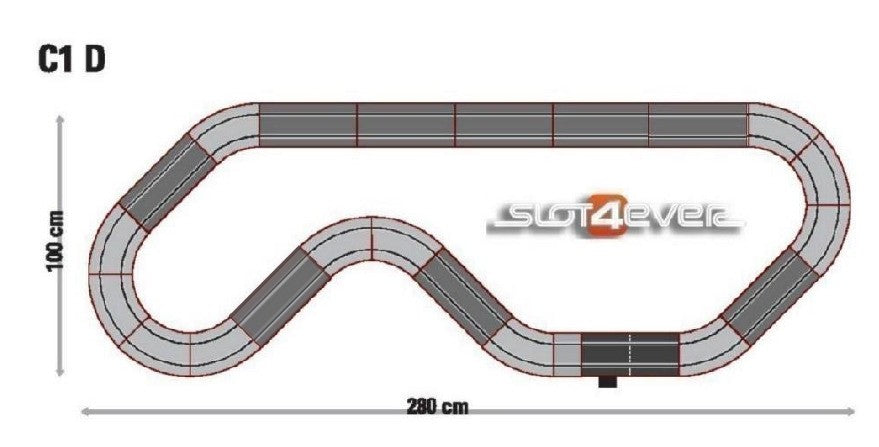 Pacote de expansão do circuito C1D universal Scalextric