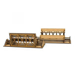 Small wooden grandstand for slot car track