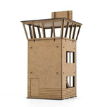 Torre de controle de madeira para circuito de slot