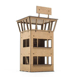 Torre de controle de madeira para circuito de slot