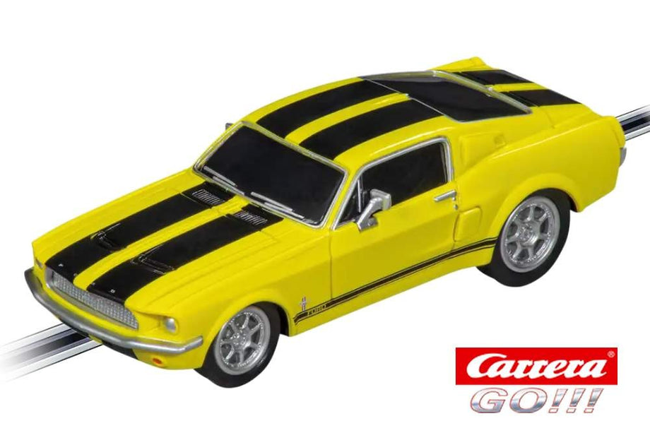 Coche Carrera Go Ford Mustang 67 Yellow