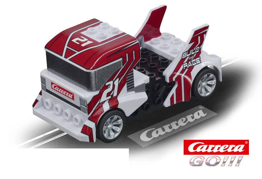 Carro Carrera Go construir n Race Truck branco