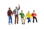 Figuras decorativas sortidas 3 sentados 2 em pé Carrera 132-124