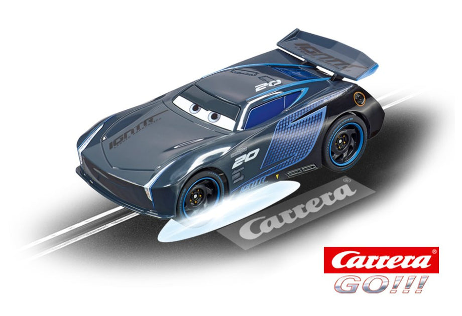 Go Disney Cars Race Car Jackson Storm Neon Nights com luz