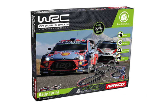 1:43 Circuito de slots Ninco WRC Rally Turini Wireless