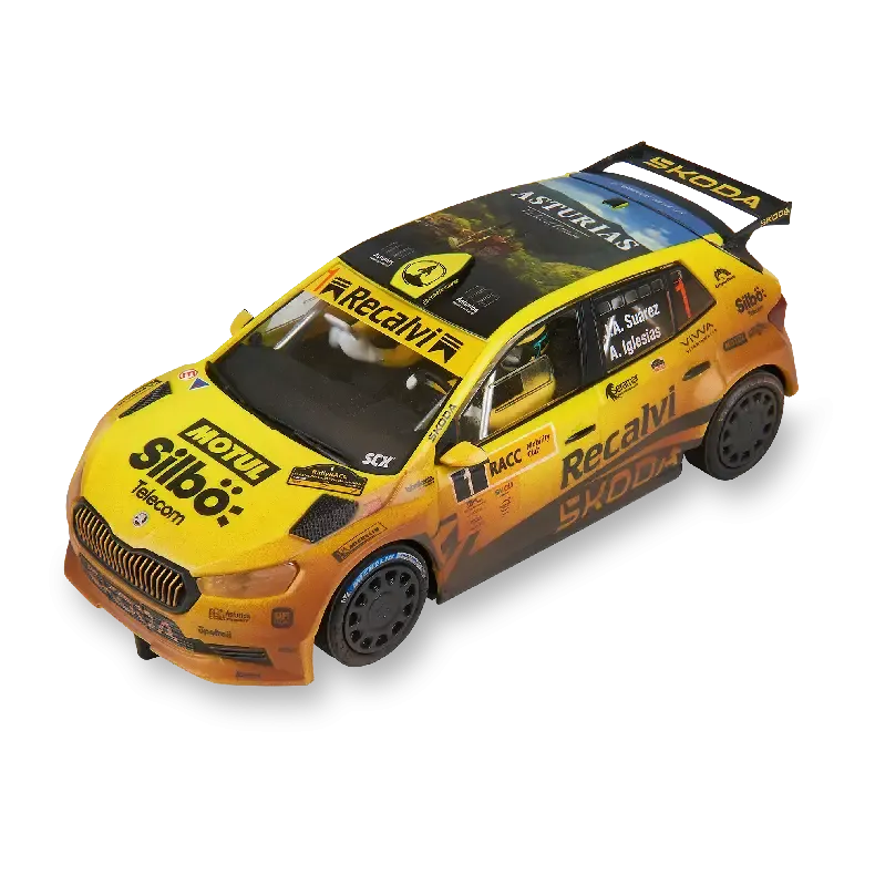 SCX Advance Skoda Fabia WRC2 Cohete Suárez Mud Effect