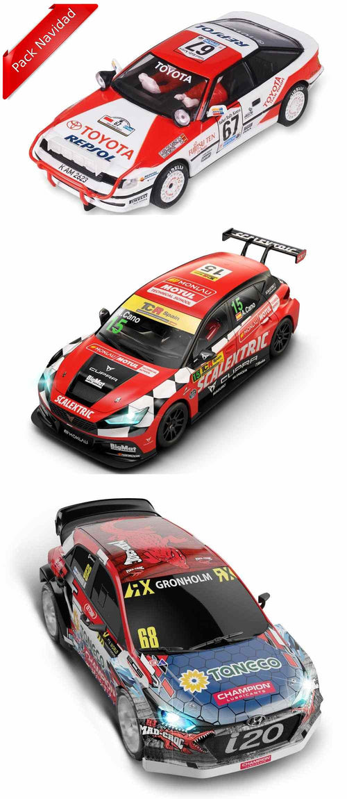 Pack especial nº1 3 Carros Scalextric Analógicos