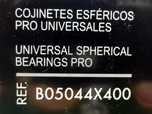 Universal spherical bearings