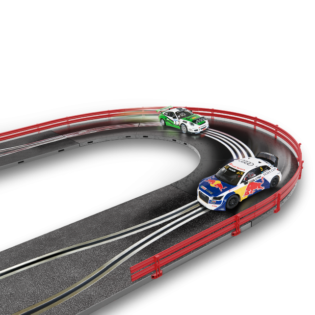 Conjunto de trilhos curvos Supersliding Scalextric