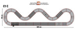 Scalextric C1C GT Racing analogue slot car track