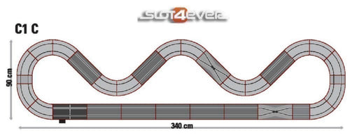 Circuito analógico Scalextric C1C GT Racing