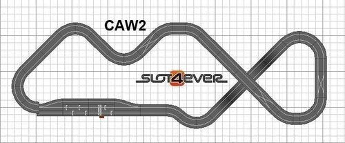 Circuito W2 de controle de combustível total expandido Scalextric WOS