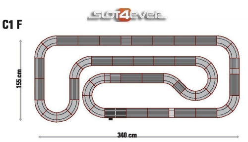 Pacote de expansão de circuito C1F universal Scalextric