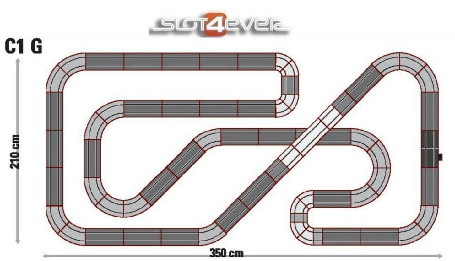 Pacote de Expansão de Circuito Scalextric Universal C1G