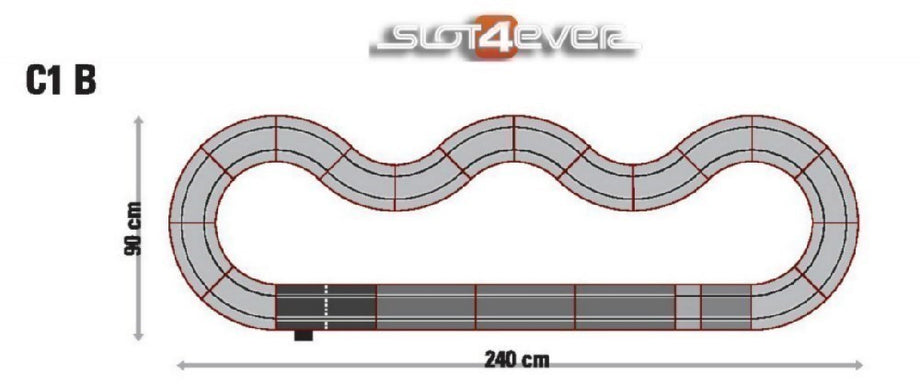 Scalextric Universal C1B Streckenerweiterungspack