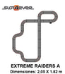 Circuito de Scalextric Compact Ampliado Extreme Raiders A
