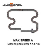 Velocidade máxima expandida do circuito compacto Scalextric A