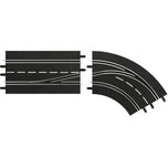 Trilha de mudança de faixa em uma curva direita de dentro para fora Carrera Digital 132-124