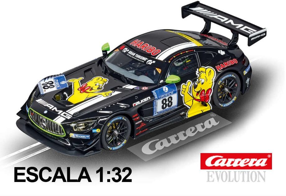 Carro Carrera Evolution Mercedes AMG GT3 Haribo