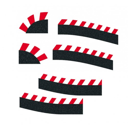 Bordes chicane 6ud Carrera Digital 132-124