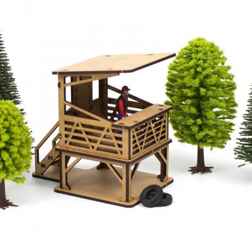 Cabina de Comisarios de Madera Circuito de Slot