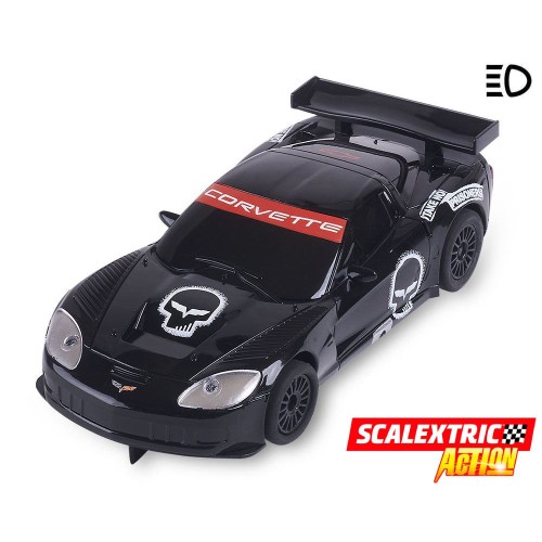 Coche de Scalextric Action Corvette C6R Black